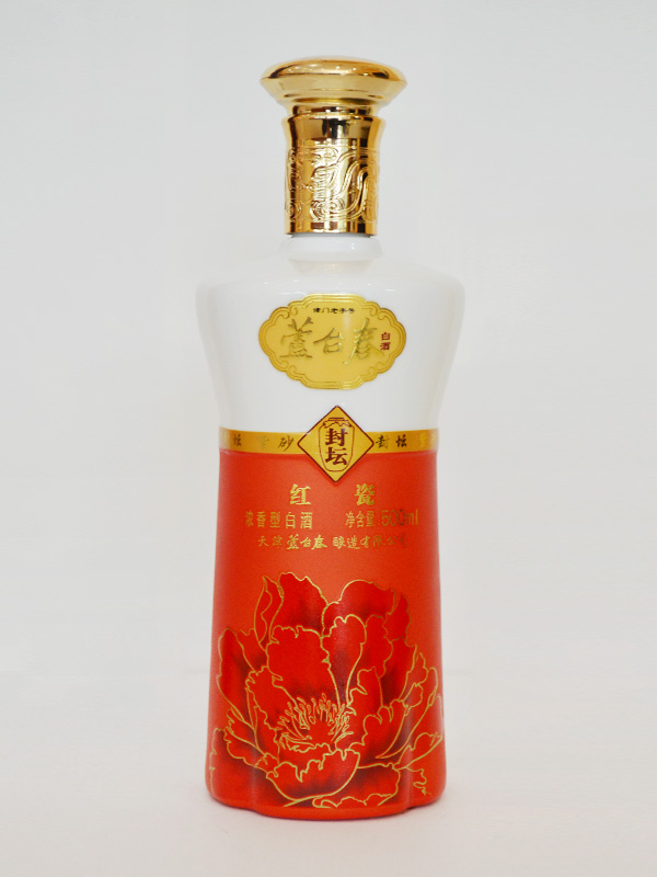盧臺(tái)春紅瓷仿陶酒瓶